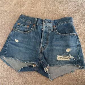 Levi's Classic Blue Denim Shorts